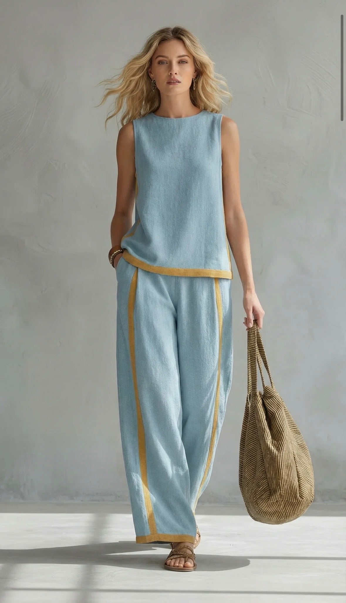 ESSENZIALE - Leila | Set Elegante in Cotone e Lino