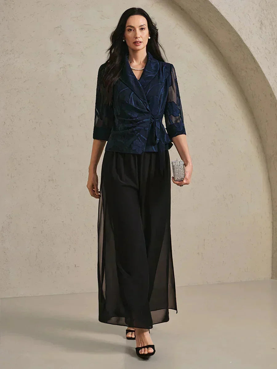 Elegante Blusa in Chiffon Floreale