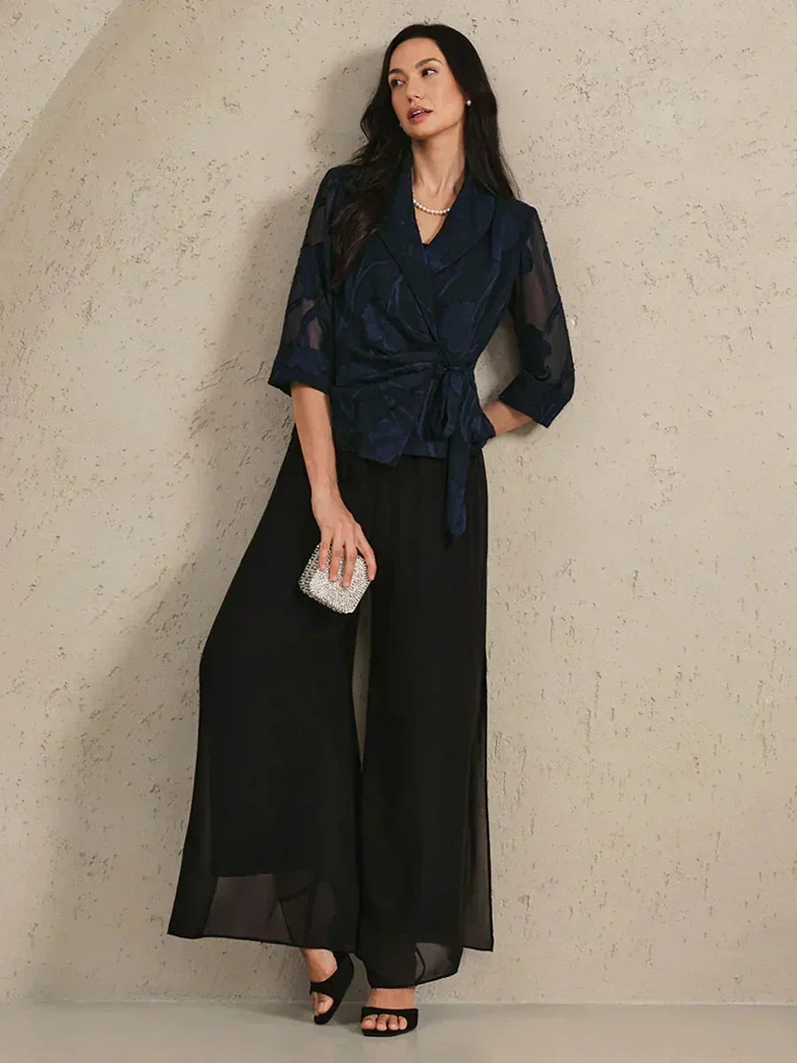 Elegante Blusa in Chiffon Floreale