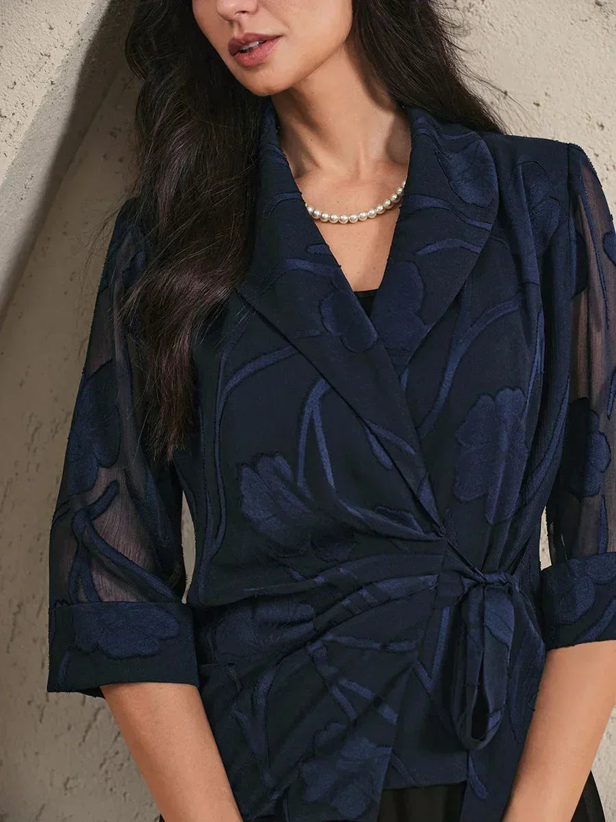 Elegante Blusa in Chiffon Floreale