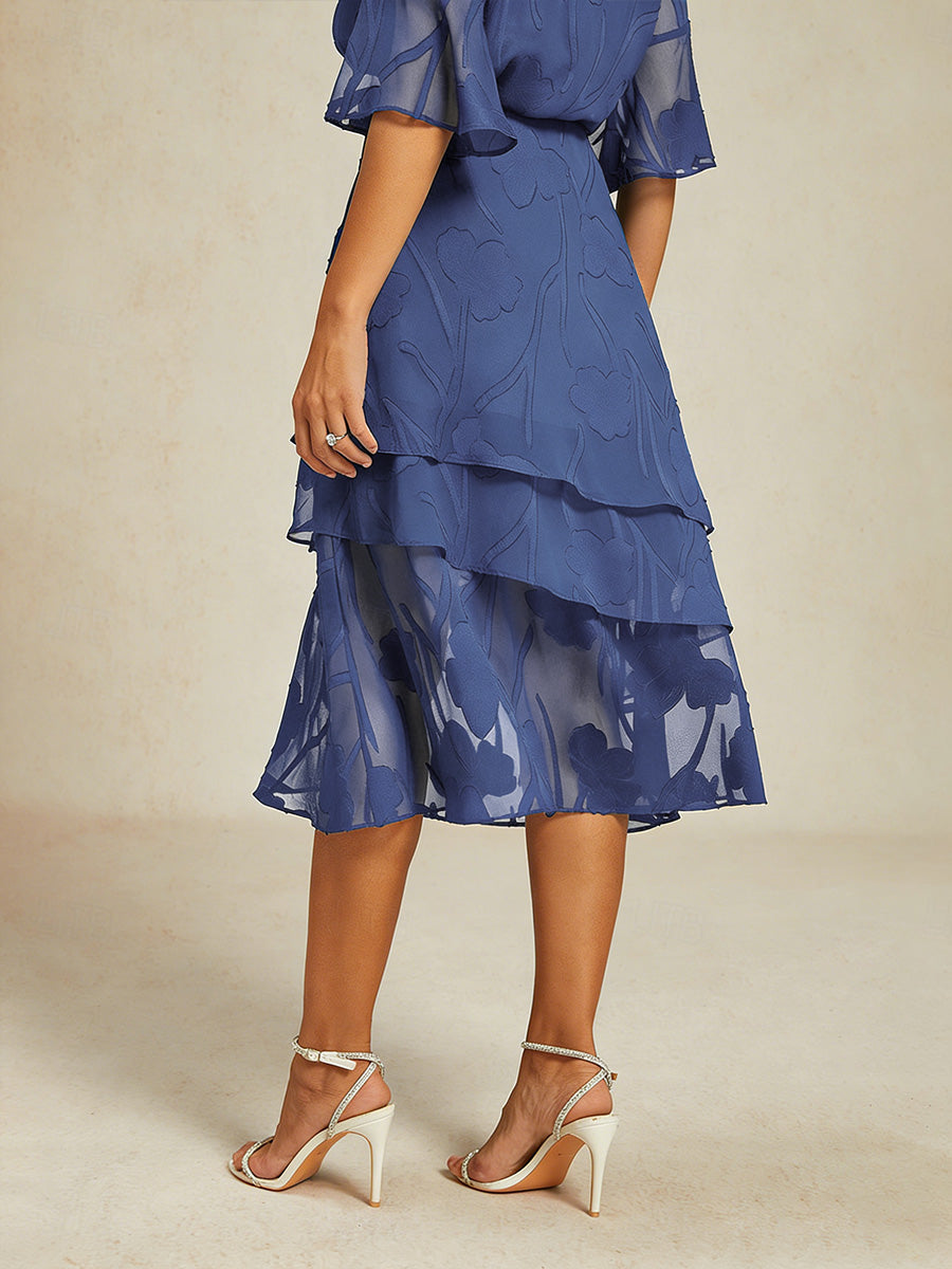 Gonna Midi in Chiffon Floreale