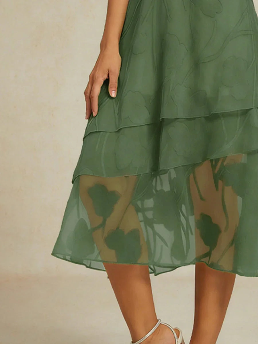 Gonna Midi in Chiffon Floreale