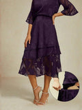 Gonna Midi in Chiffon Floreale