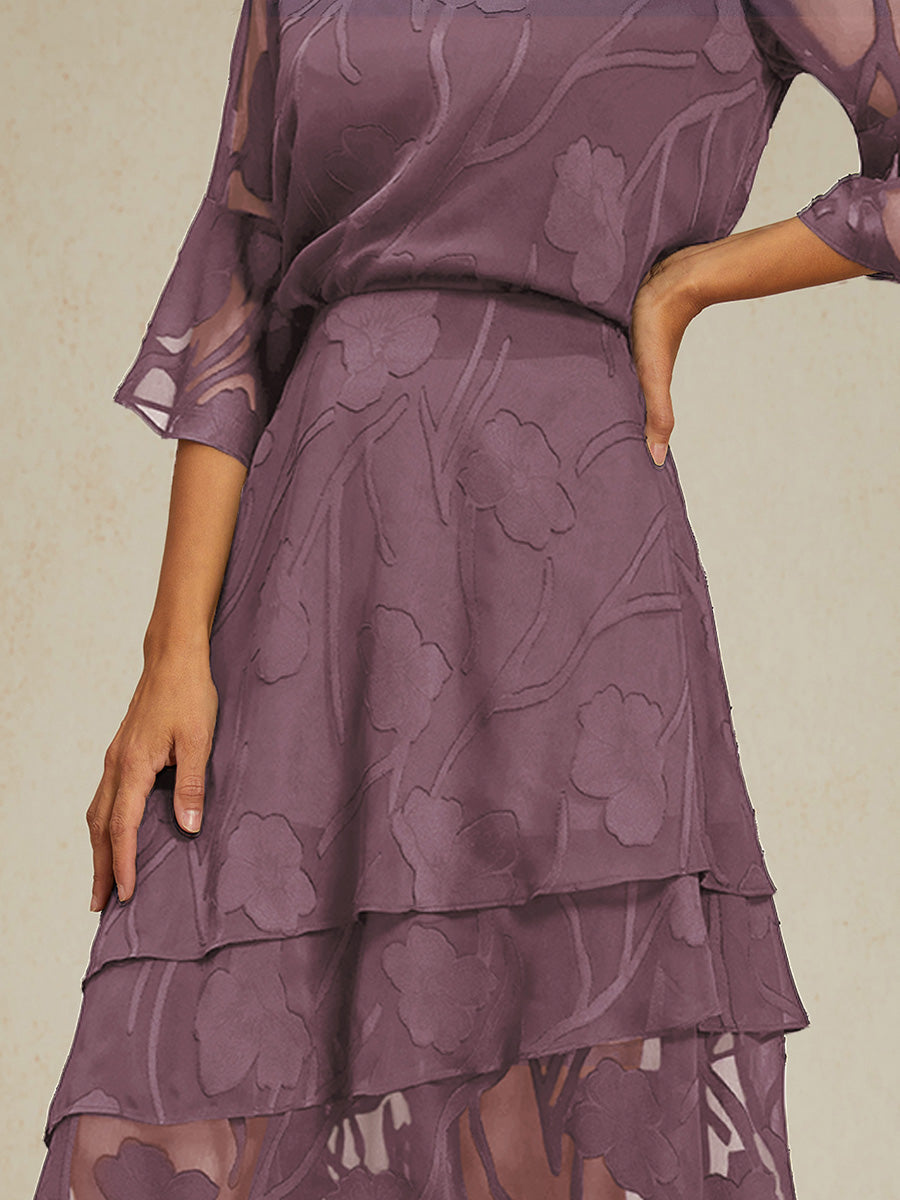 Gonna Midi in Chiffon Floreale