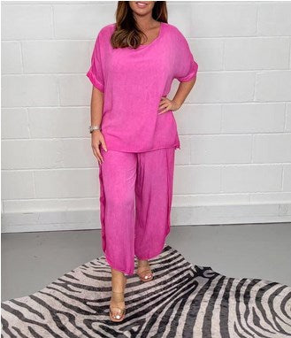 Set fluttuante a 2 pezzi con pantaloni a maniche lunghe