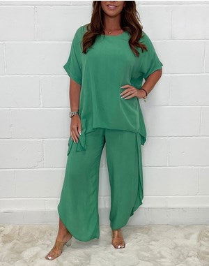 Set fluttuante a 2 pezzi con pantaloni a maniche lunghe