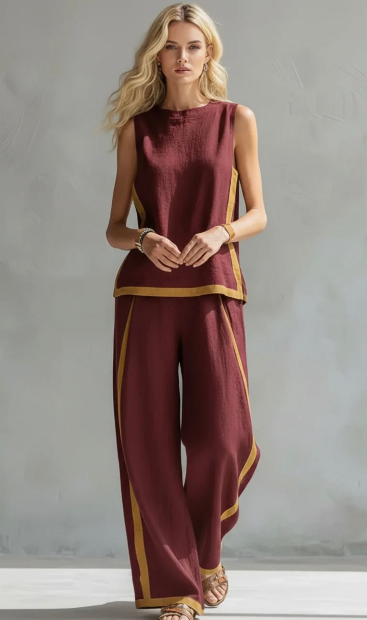 ESSENZIALE - Leila | Set Elegante in Cotone e Lino