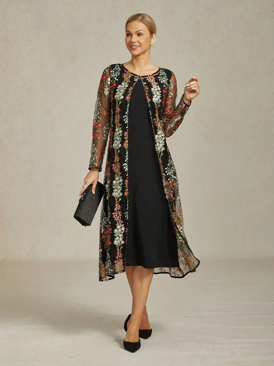 Vestito Giacca Vintage con Paillettes Ricamate