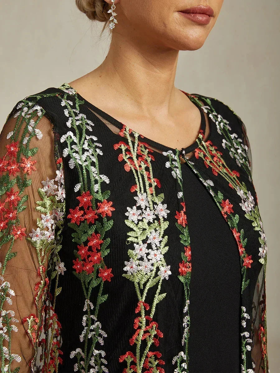 Vestito Giacca Vintage con Paillettes Ricamate