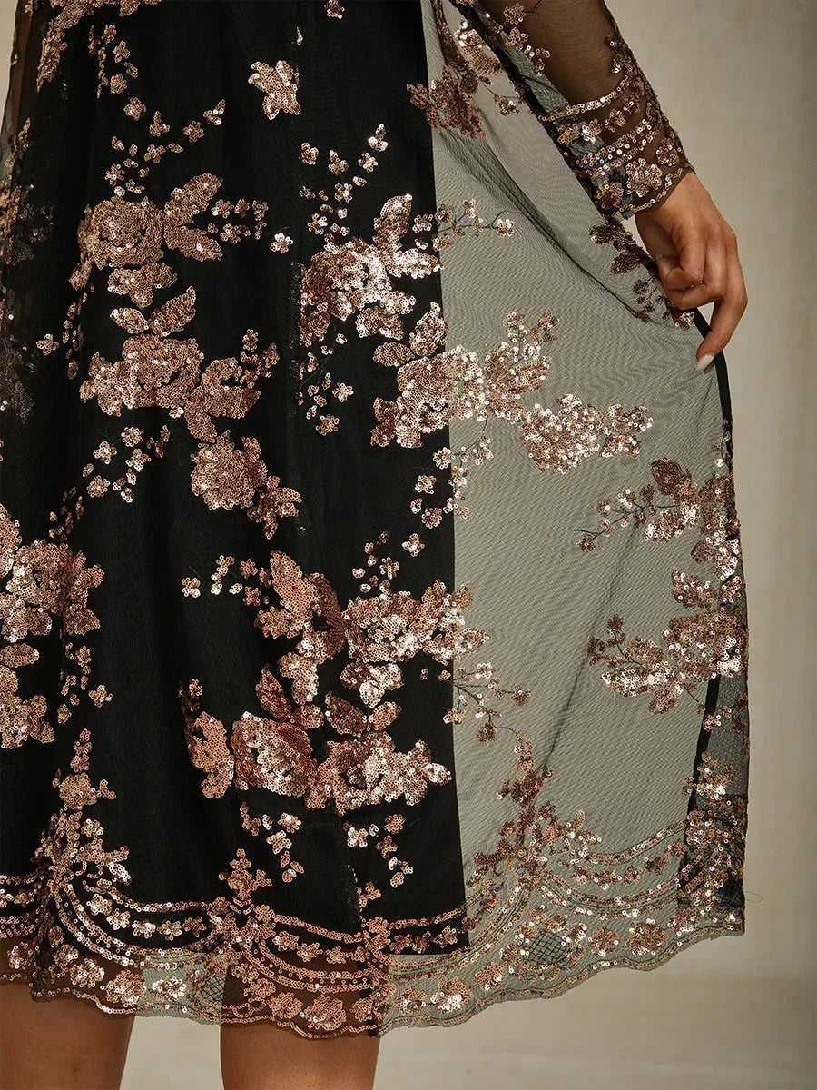 Vestito Giacca Vintage con Paillettes Ricamate