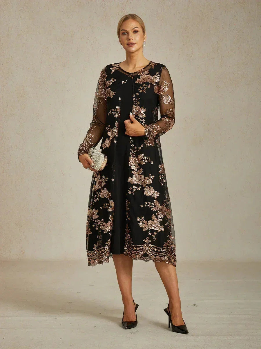 Vestito Giacca Vintage con Paillettes Ricamate