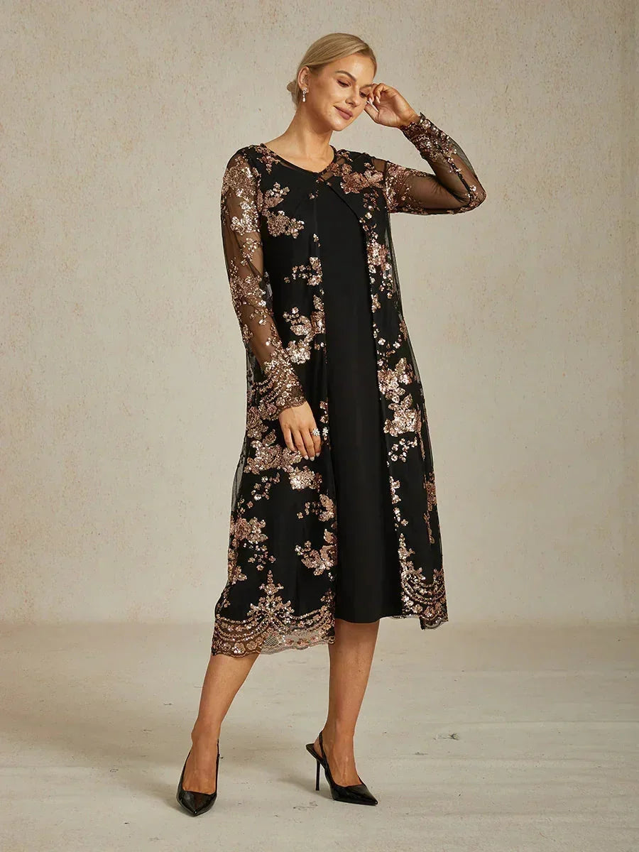 Vestito Giacca Vintage con Paillettes Ricamate