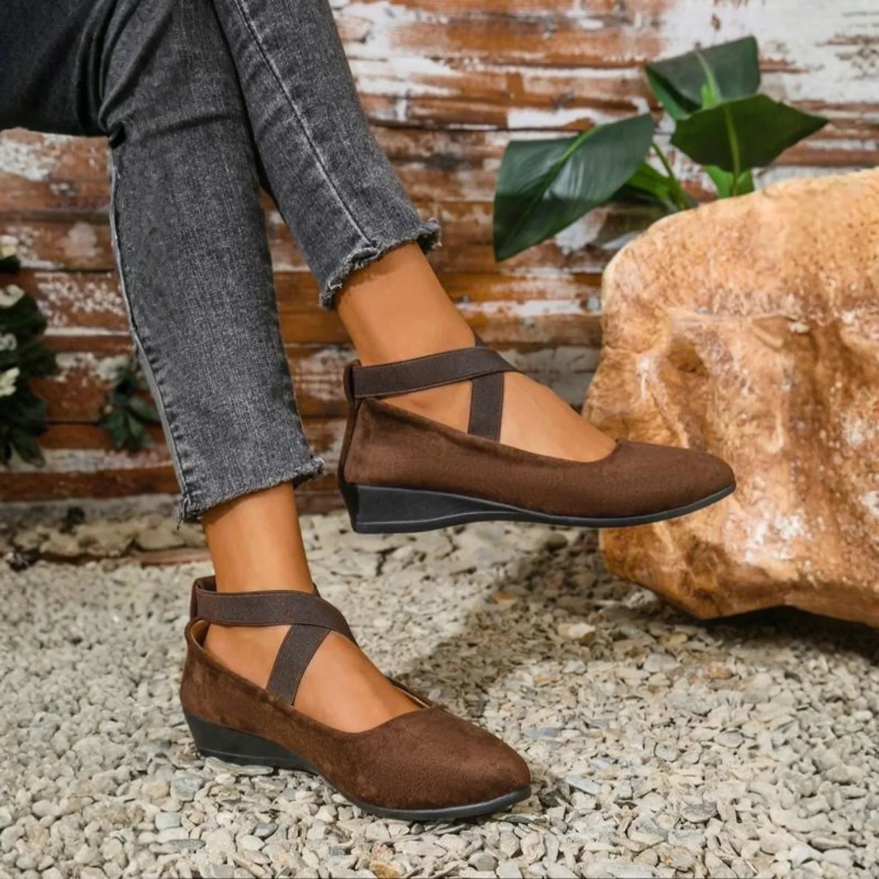 Calerinne | Scarpe Ballerina con Tacco Chiuso