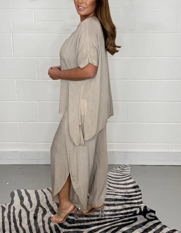 Set fluttuante a 2 pezzi con pantaloni a maniche lunghe