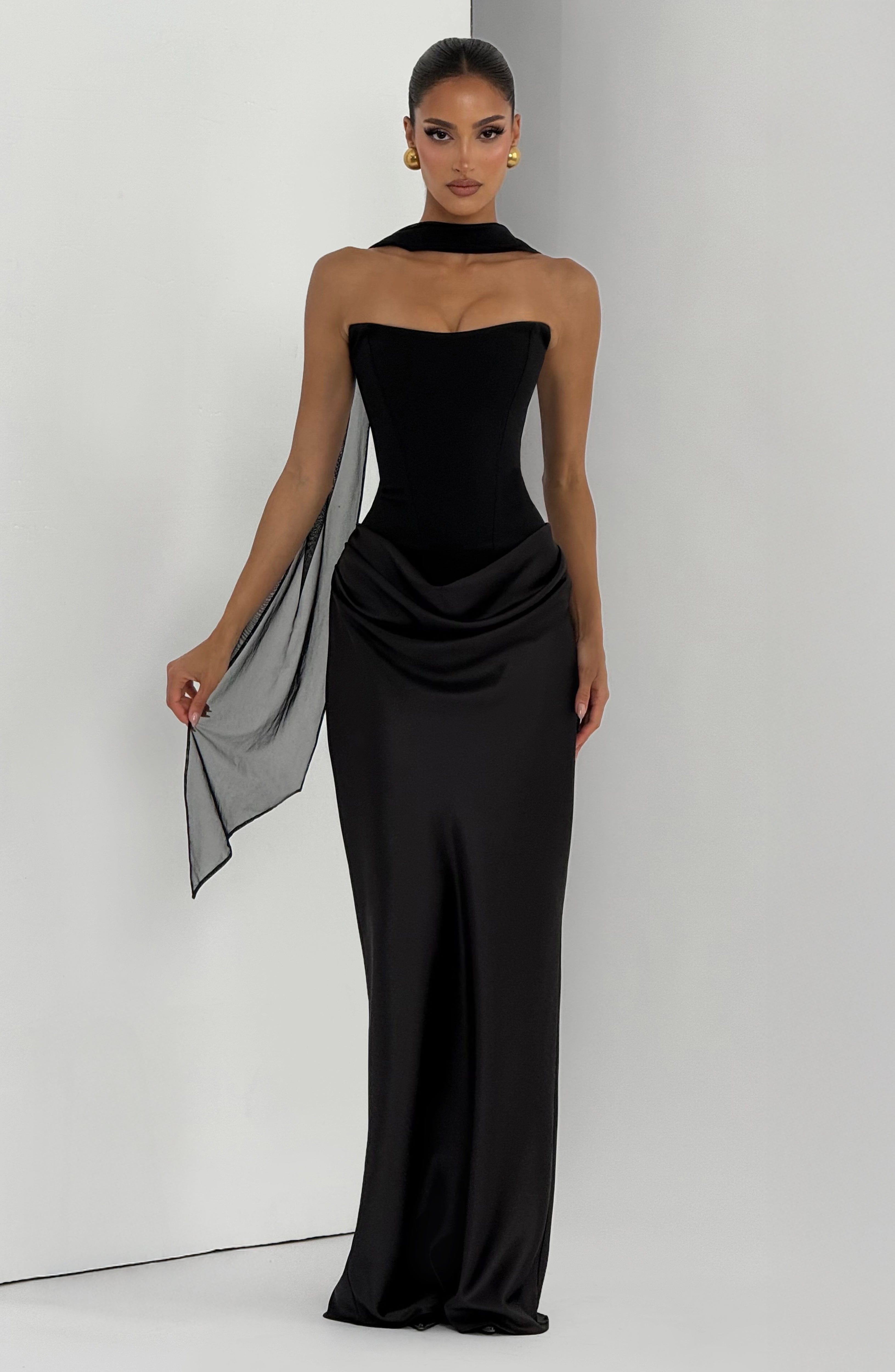 Abito Maxi Maggie - Nero